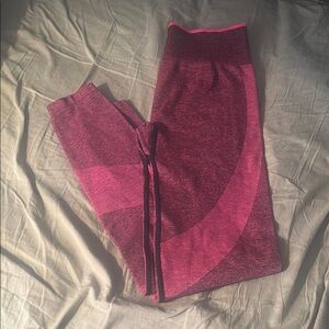 PINK Victoria's Secret Pink Leggings with Color Block Design